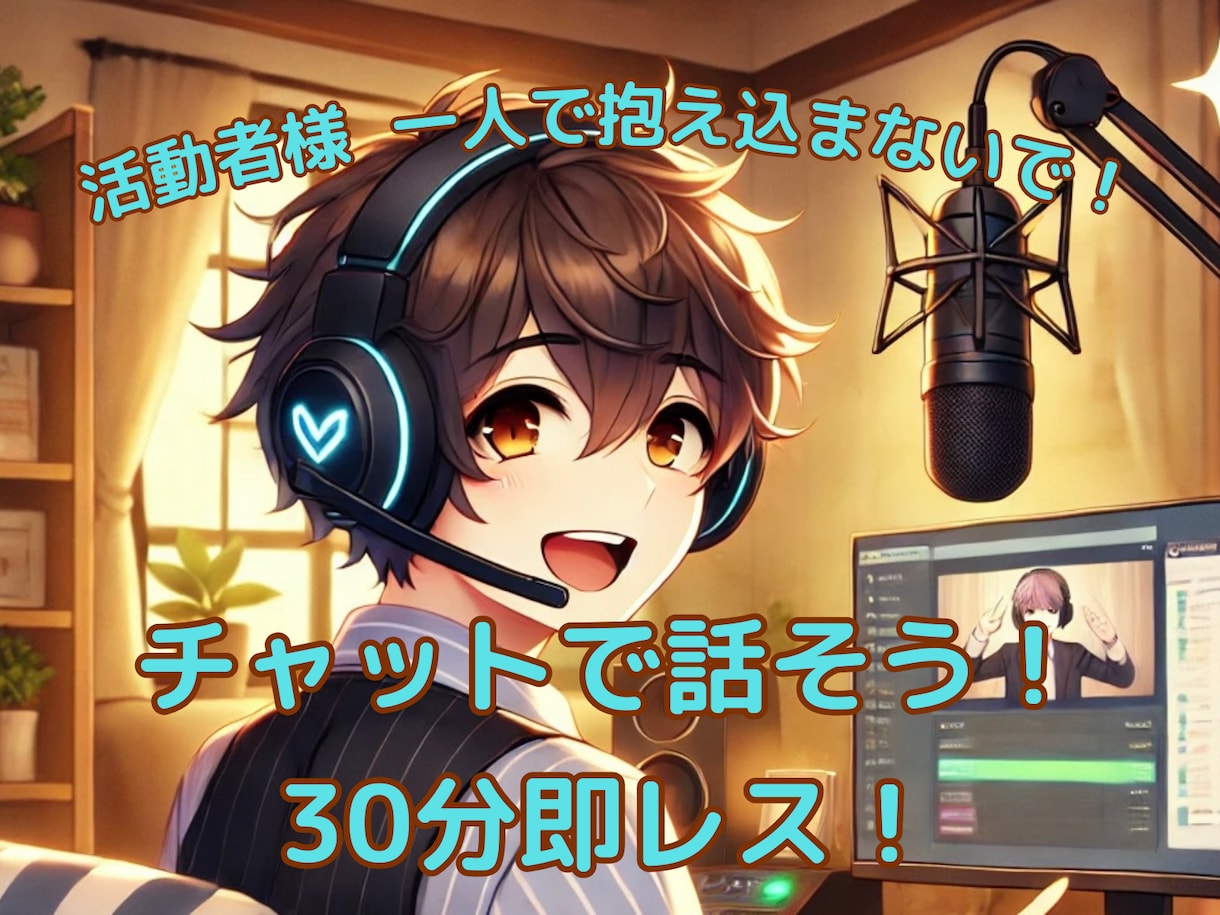 ライバー・Vtuber専門！お話聞きます メンタルケア＆活動相談！なんでもどうぞ イメージ1
