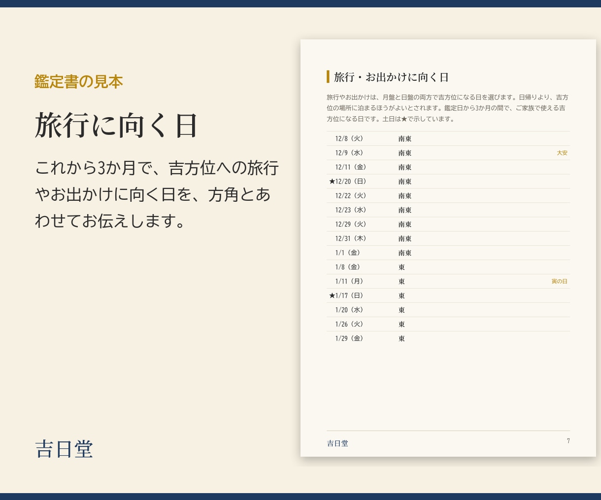 引越しや旅行の吉方位を九星気学で鑑定します ご家族で使える方角と、引越しに向く日まで イメージ7