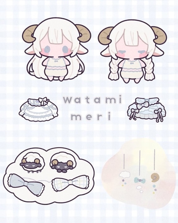 きせかえできるぬいイラスト描きます シールにしたりアクキーにしたり。 イメージ3
