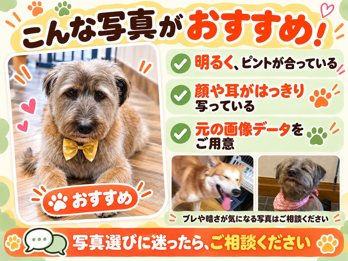 ペットの写真でかわいいLINEスタンプを作ります うちの子のかわいさを、毎日使えるスタンプに！ イメージ2