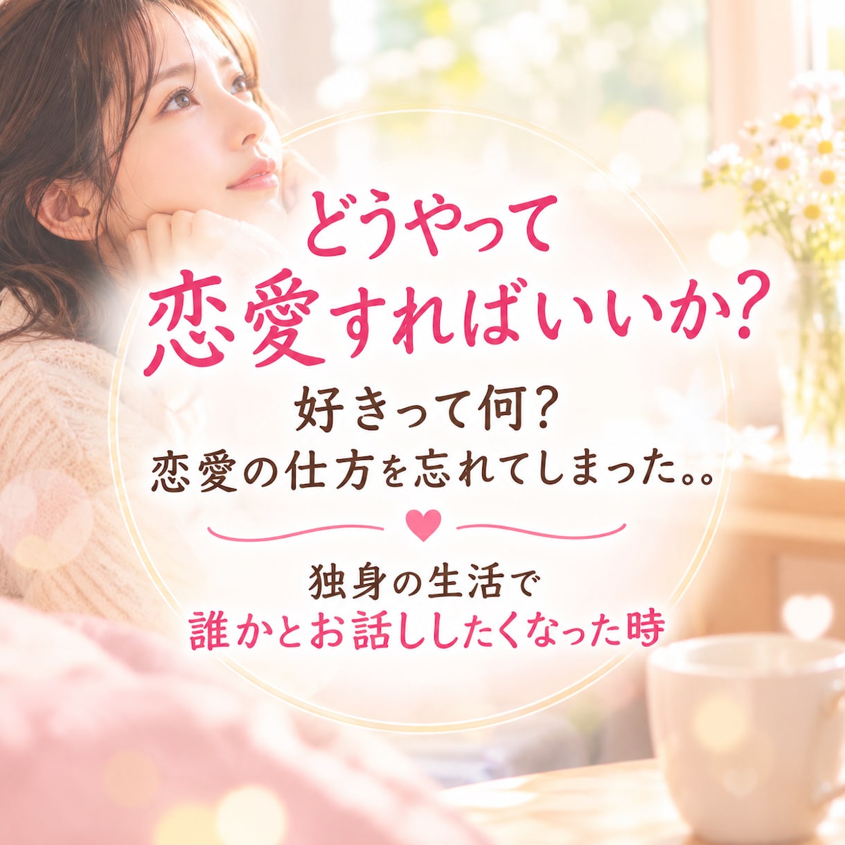 恋愛の仕方を忘れたあなたへゆっくりお話聴きします 恋愛の悩みも、ひとりで寂しい夜も、ゆっくりお話しませんか？ イメージ1