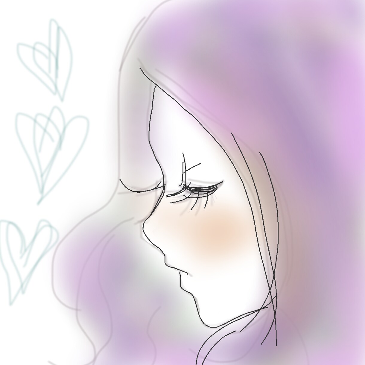 横顔イラスト描きます 優しいイメージを全面に出したい方おすすめ イメージ2
