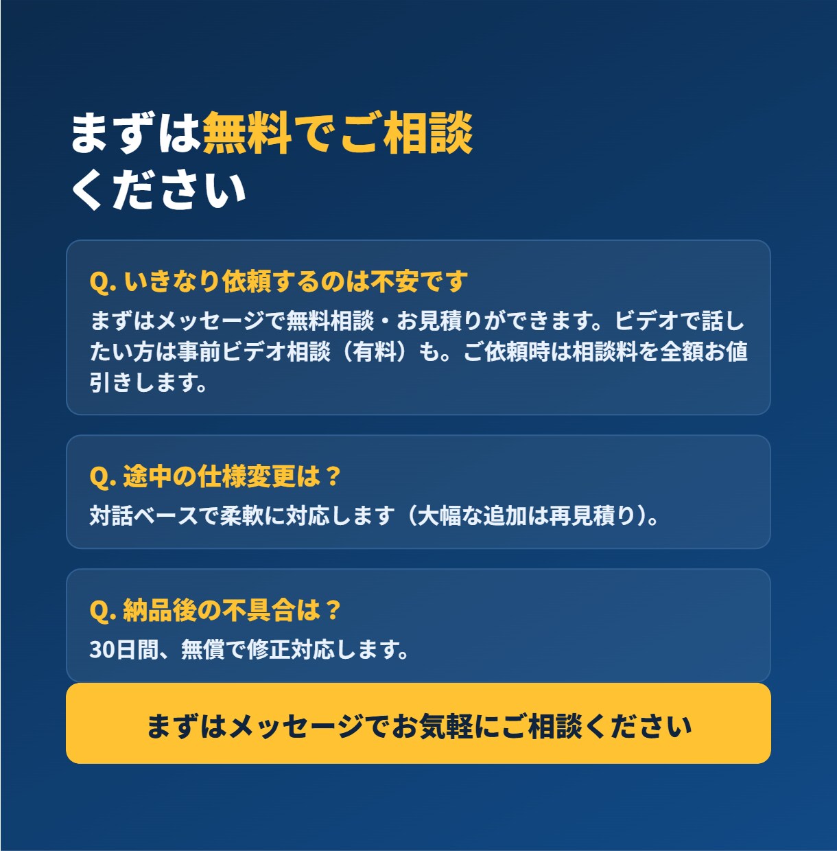 Webシステム/アプリを品質にこだわって開発します ふわっとした要望も、短期間で一緒に形にします イメージ5