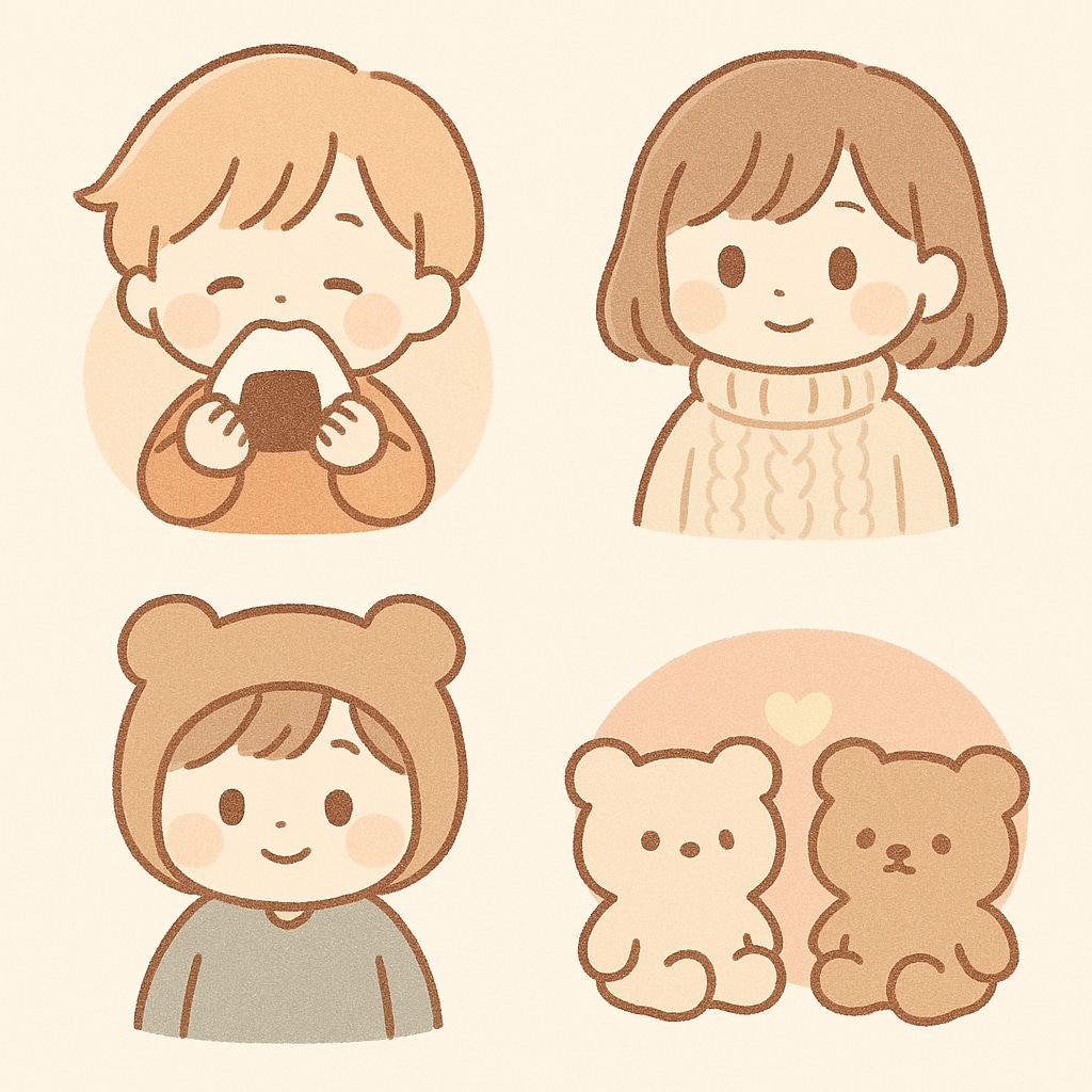ふんわりSNSアイコン☆ゆめかわテイストできます ☆ぬいぐるみや小物も一緒に描けます☆ イメージ5
