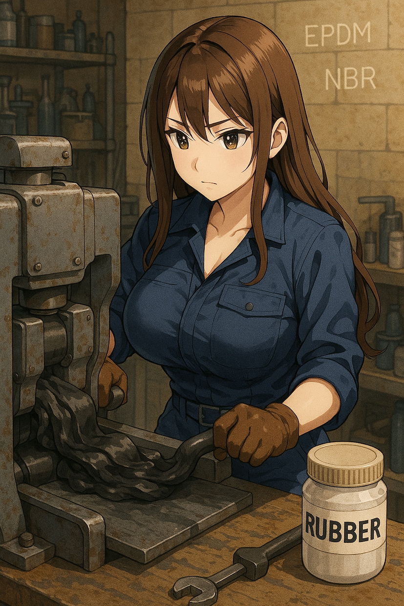 生ゴム材料少量からお渡し致します 硬度自在NBR.シリコンetc..使用温度時間も説明します イメージ1