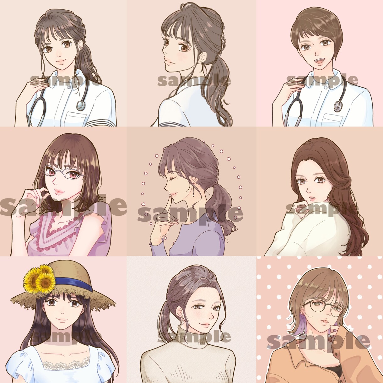 大人でも使いやすいシンプルアイコンお描きします 商用OK！男性もお気軽に。インスタSNSの挿絵やヘッダーにも イメージ4