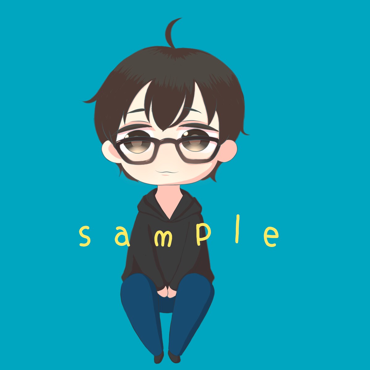 SNS等で使えるゆるいミニキャラアイコン描きます 自分だけのアイコンが欲しい方へ！ イメージ7