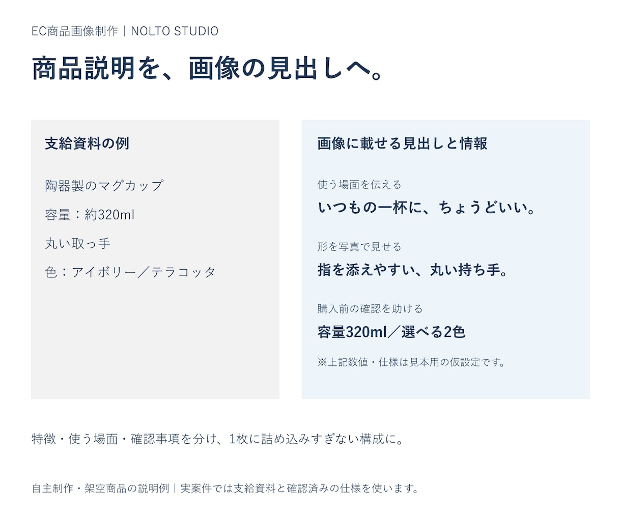 構成・コピー込みでEC商品画像7枚を作ります 写真と商品説明から。修正3回・編集用aiも納品 イメージ4