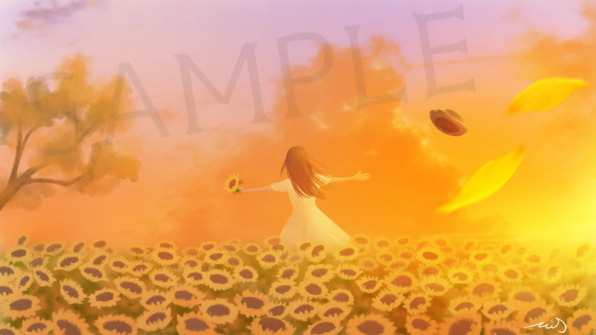 商用◎水彩タッチで淡く優しい自然の風景お描きします MV、書籍表紙、楽曲などに絵本風のイラストいかがですか！ イメージ1