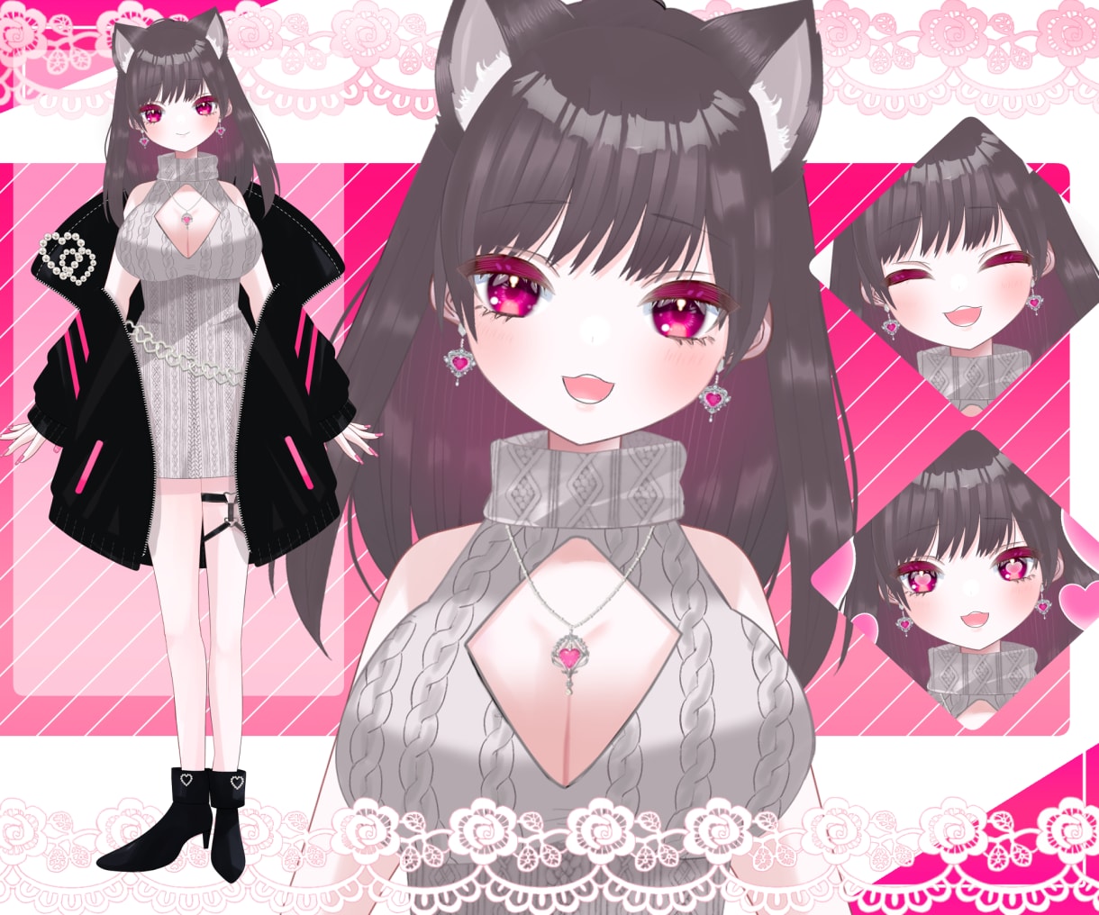 VTuber作成☆可愛いLive2dモデル作ります 最短１週間でデビューできる☆ 修正無制限！著作権譲渡も可能！ イメージ7