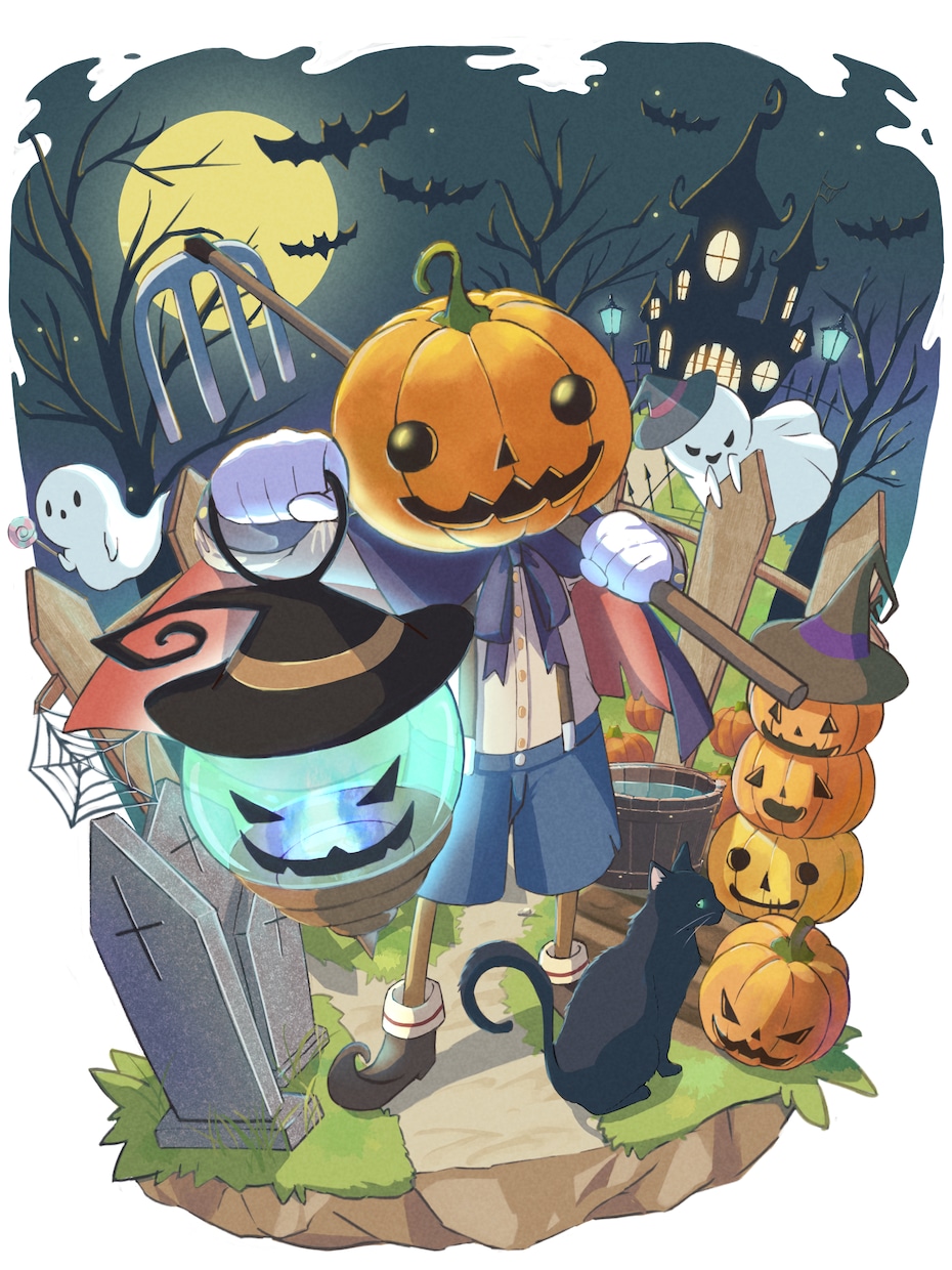 背景込みの1枚絵描きます 人物の他にもキャラクターや動物、背景を描いてます！ イメージ1