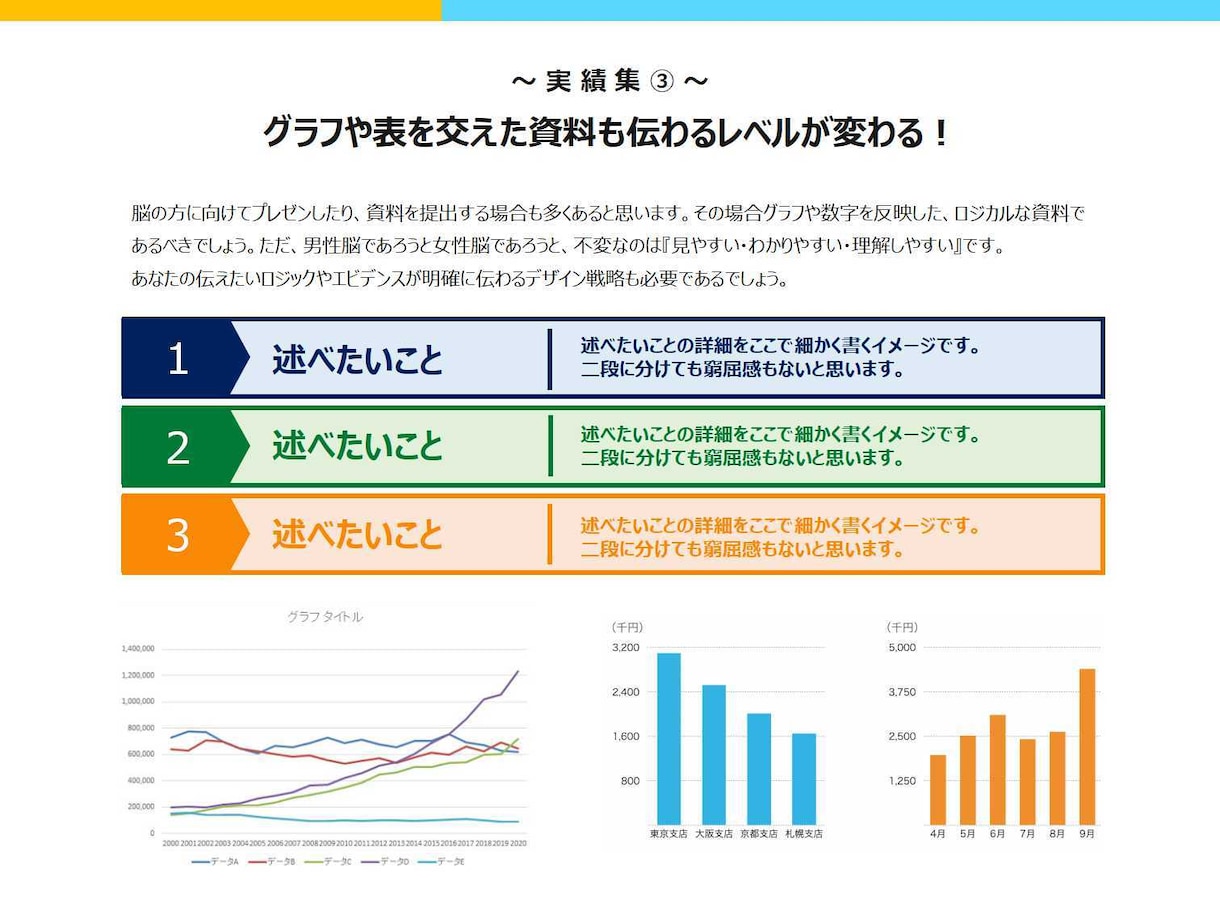 スライド資料の作成、まるっと全部お任せできます 【ページ数・修正無制限】セミナー・社内プレゼン対応 イメージ7