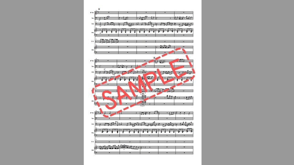 楽譜が欲しい！作編曲、耳コピ等、何でも楽譜にします ジャンル、編成、難易度、あなたにピッタリな楽譜お届けします。 イメージ4
