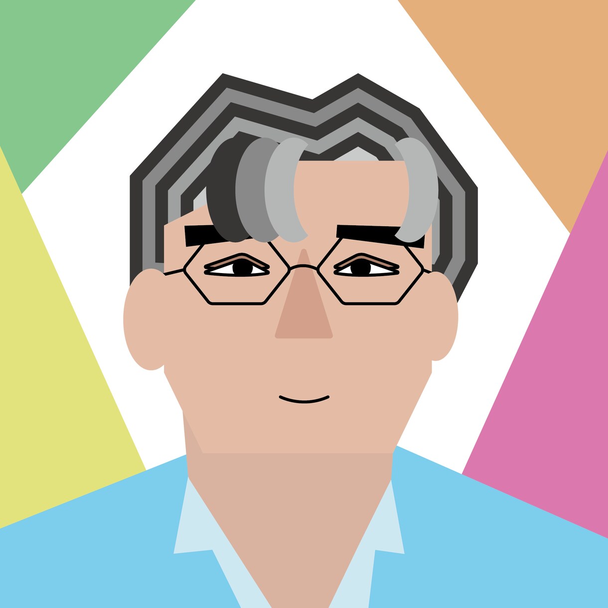 ゆる系デフォルメ幾何学アイコンつくります 幾何学だけどかわいくゆるいデフォルメイラストをお描きします！ イメージ3