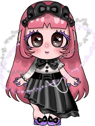 要望に応えながら、女の子のミニキャラデザインします ポップで可愛い女の子のミニキャラ イメージ3