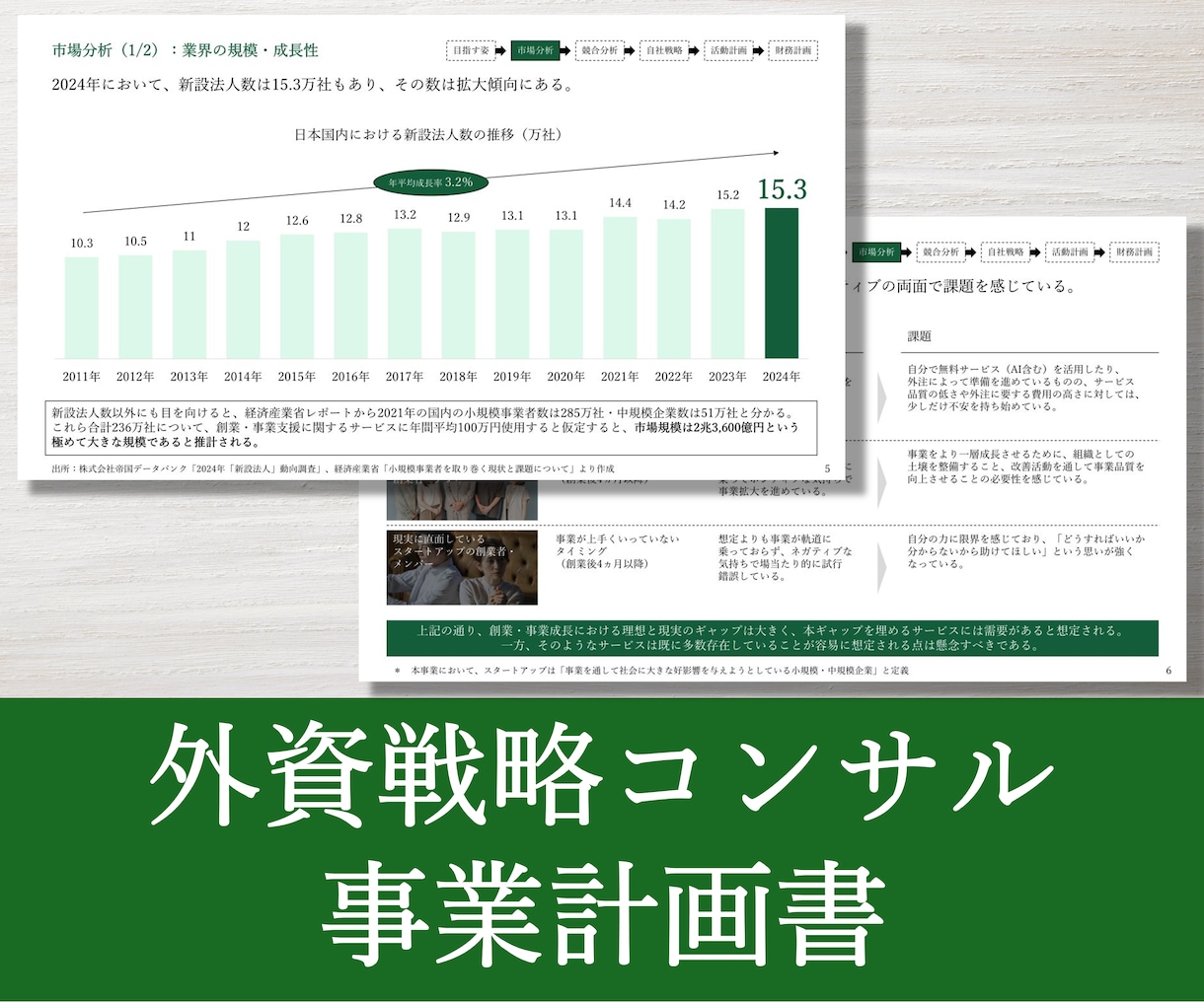 外資戦略コンサルが事業計画書を作成します 新規出品のため実績10件まで半額キャンペーン中！ イメージ5