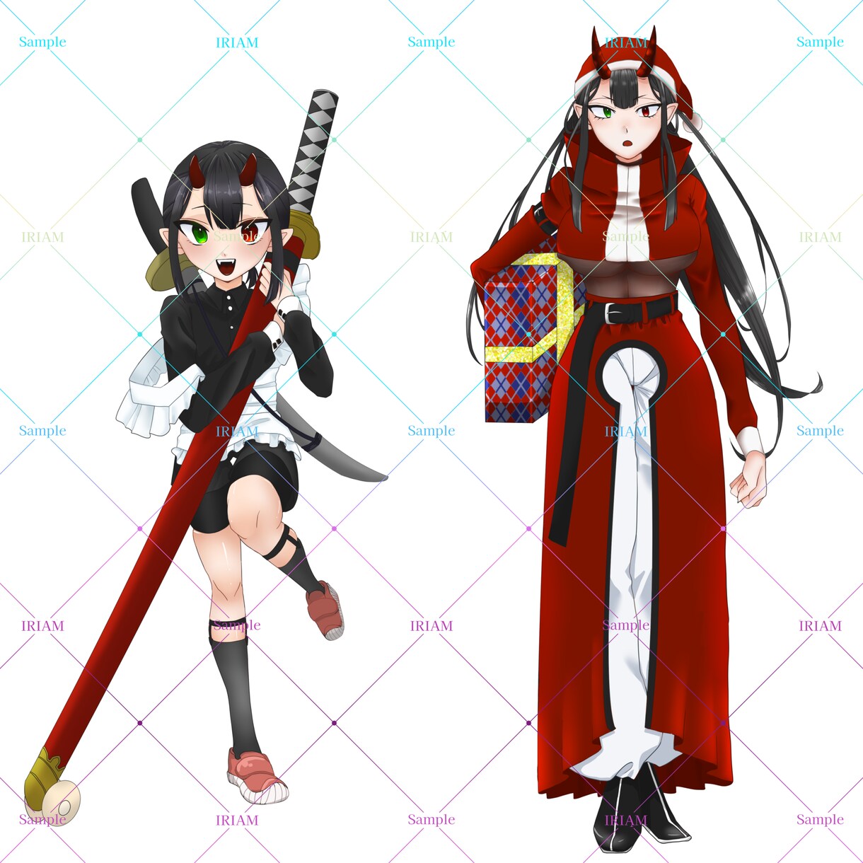 配信やTRPGで使える立ち絵を制作します オリジナリティ溢れるパキッとした色味の立ち絵 イメージ1