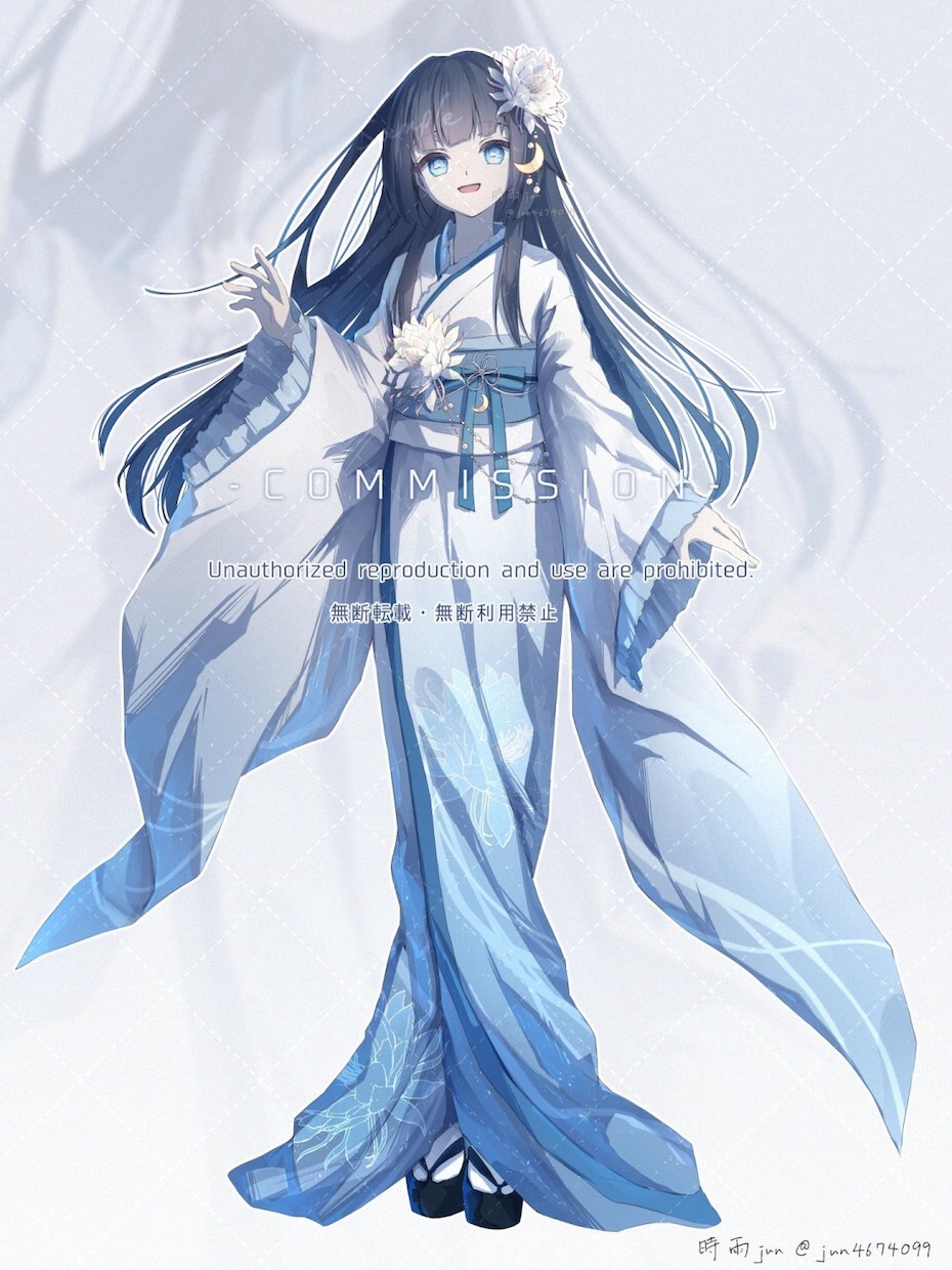 透明感あるキャラの立ち絵・全身絵を制作します ご相談のみもお受けしております！ イメージ10