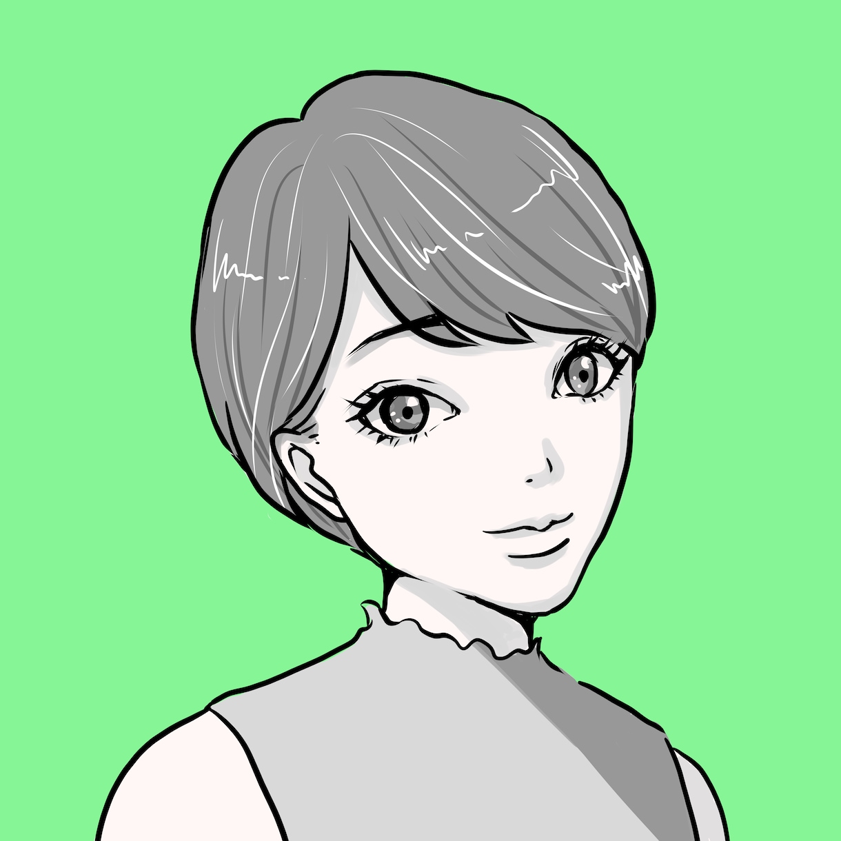 艶っぽい似顔絵お描きします ！SNSアイコン等に上品な色気漂う似顔絵はいかがですか？ イメージ2