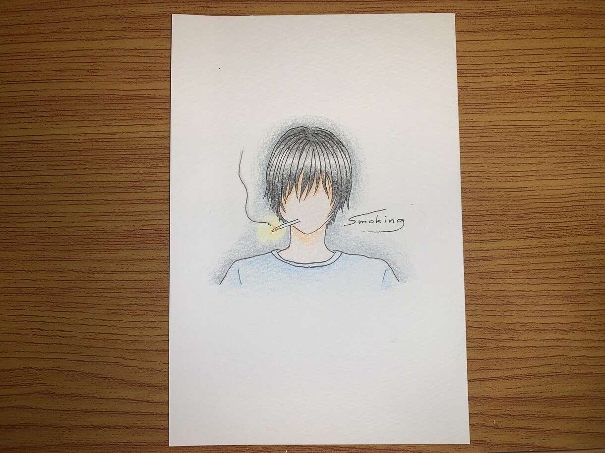 エモい絵を描きます 顔のない女の子、男の子シンプルで可愛らしい絵を描きます。 イメージ1