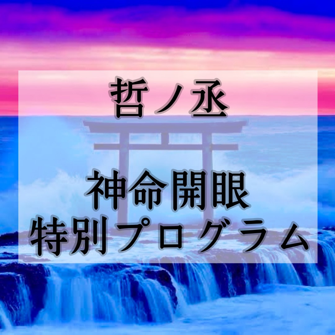 神命開眼で未来を整えます 神託と波動で宿命を照らし導く【特別プログラム】 イメージ1
