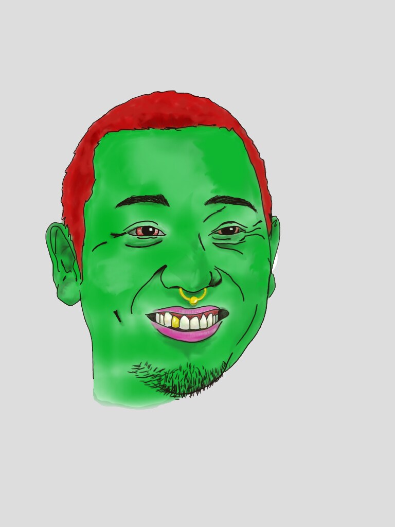 ヘドロみたいな似顔絵を書きます 毒素の溜まった現代人向けにクセの強いイラストを描きます イメージ4