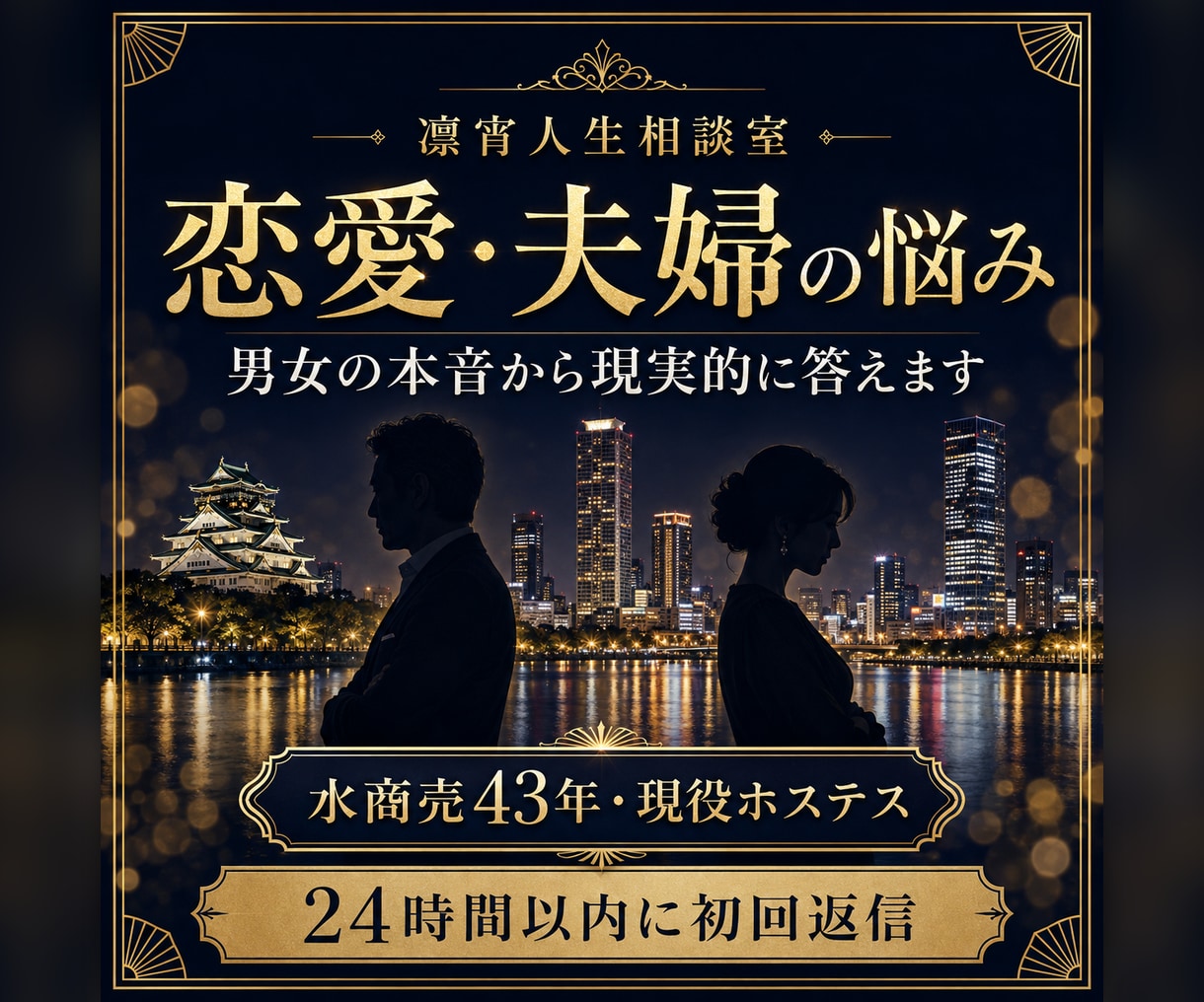 男女の本音を知るホステスが恋愛相談に答えます 水商売43年で聞いた男女の本音から現実的に答えます イメージ1
