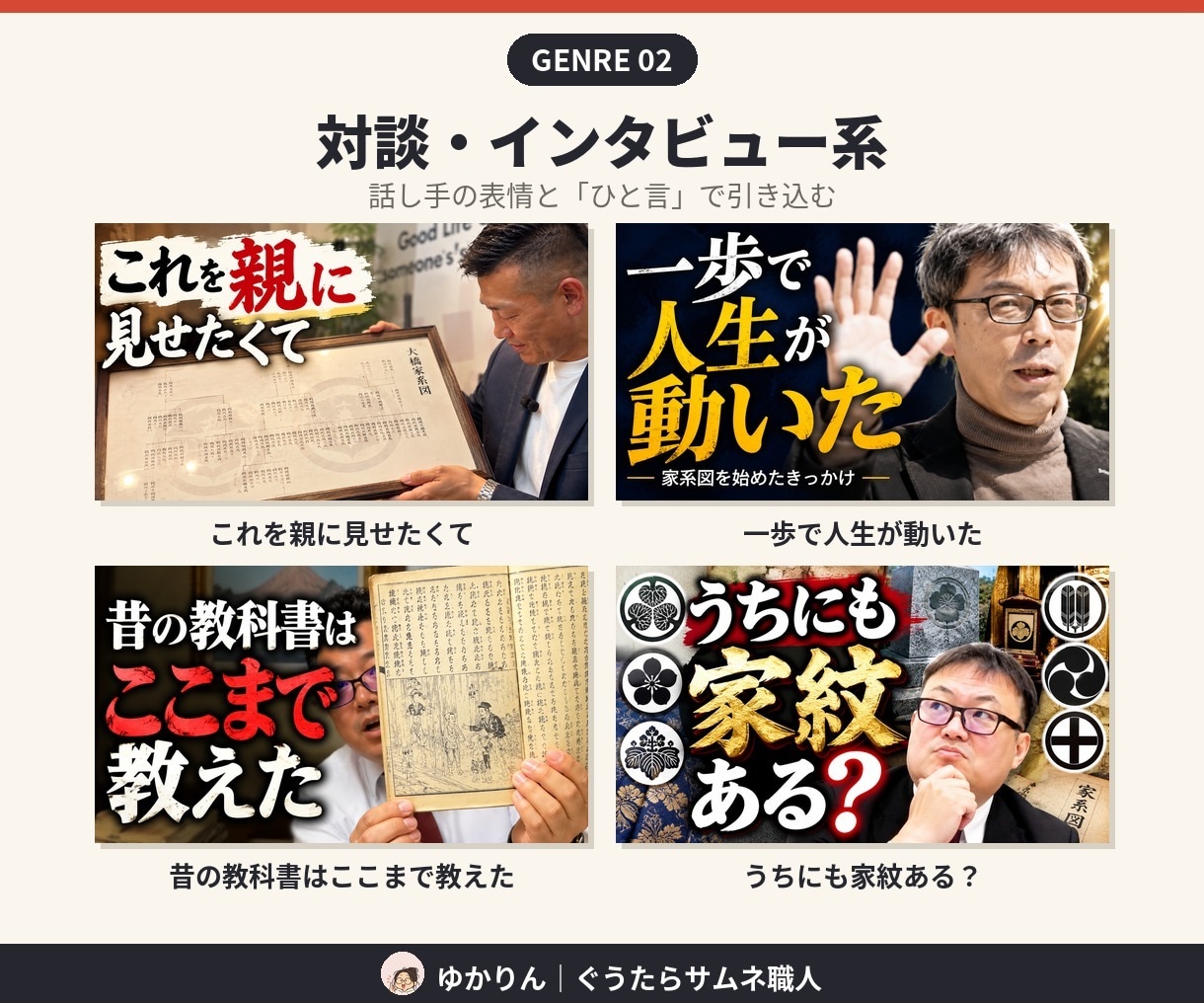 教養・解説系YouTubeのサムネを制作します 動画の「伝えたいこと」をコピーと構図で1枚に イメージ2