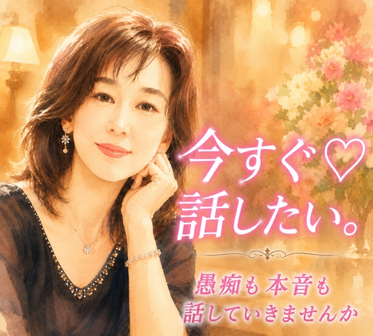 今すぐ話したい。元新地ママが何でも聞きます 愚痴も本音も♡ママに話していきませんか イメージ1