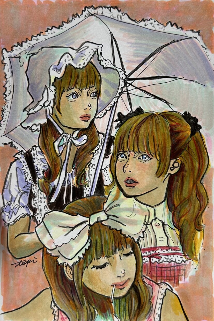 カラフルで個性的な手描きイラストを描きます ポップも、ロックも、レトロも、どんなテイストもお任せください イメージ9