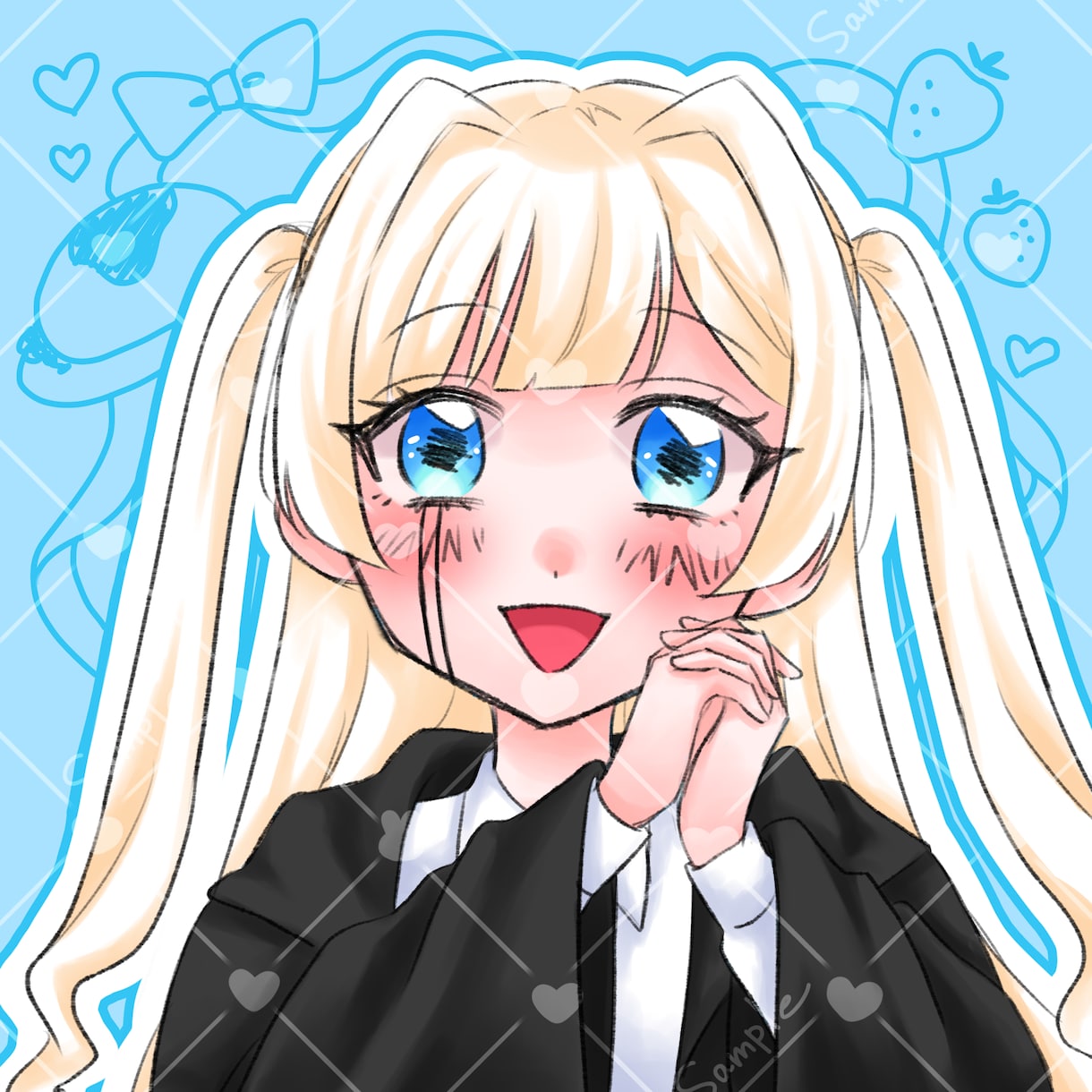 あなただけのアイコン作成します 自身のオリキャラや似顔絵などを可愛いアイコンにしませんか？ イメージ6