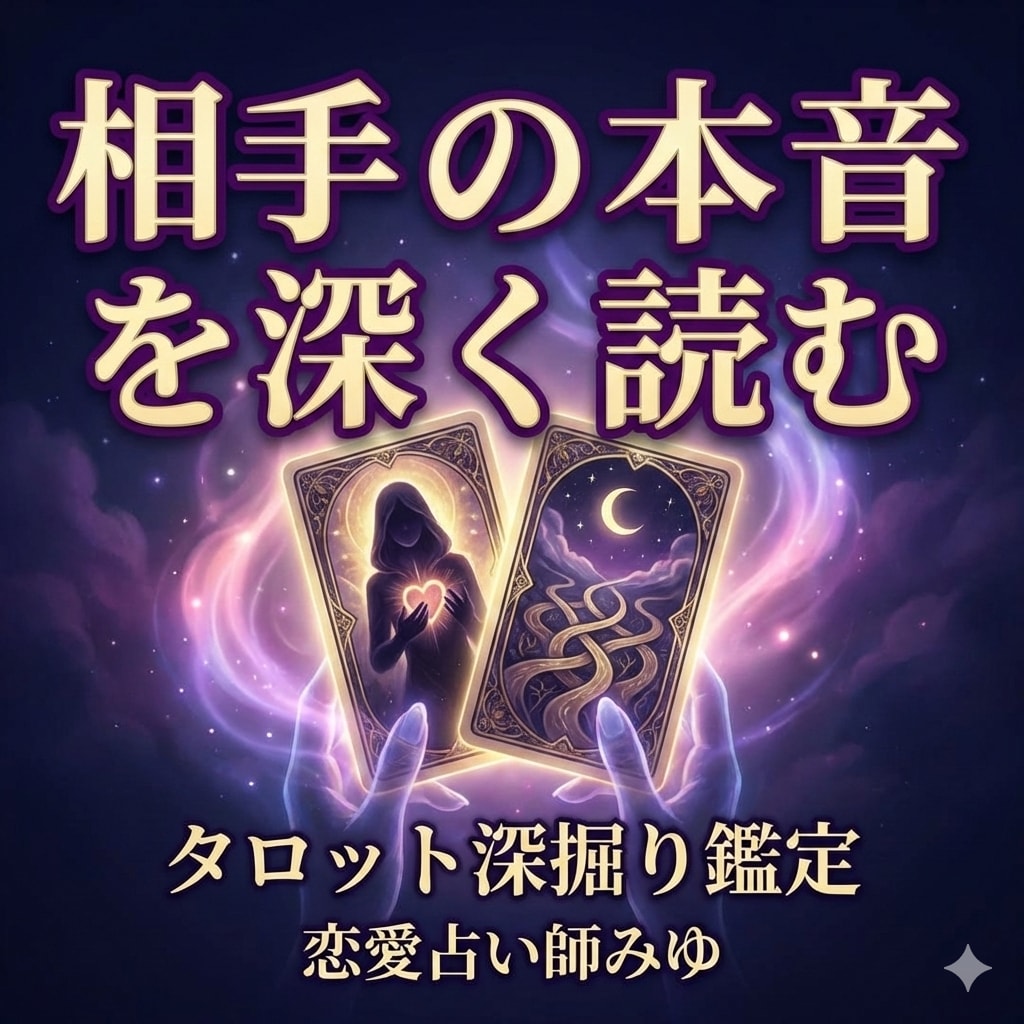 相手の本音・迷い・あなたへの結論を詳しく占います 表に出ていない気持ちまで、丁寧に読み解きます イメージ1