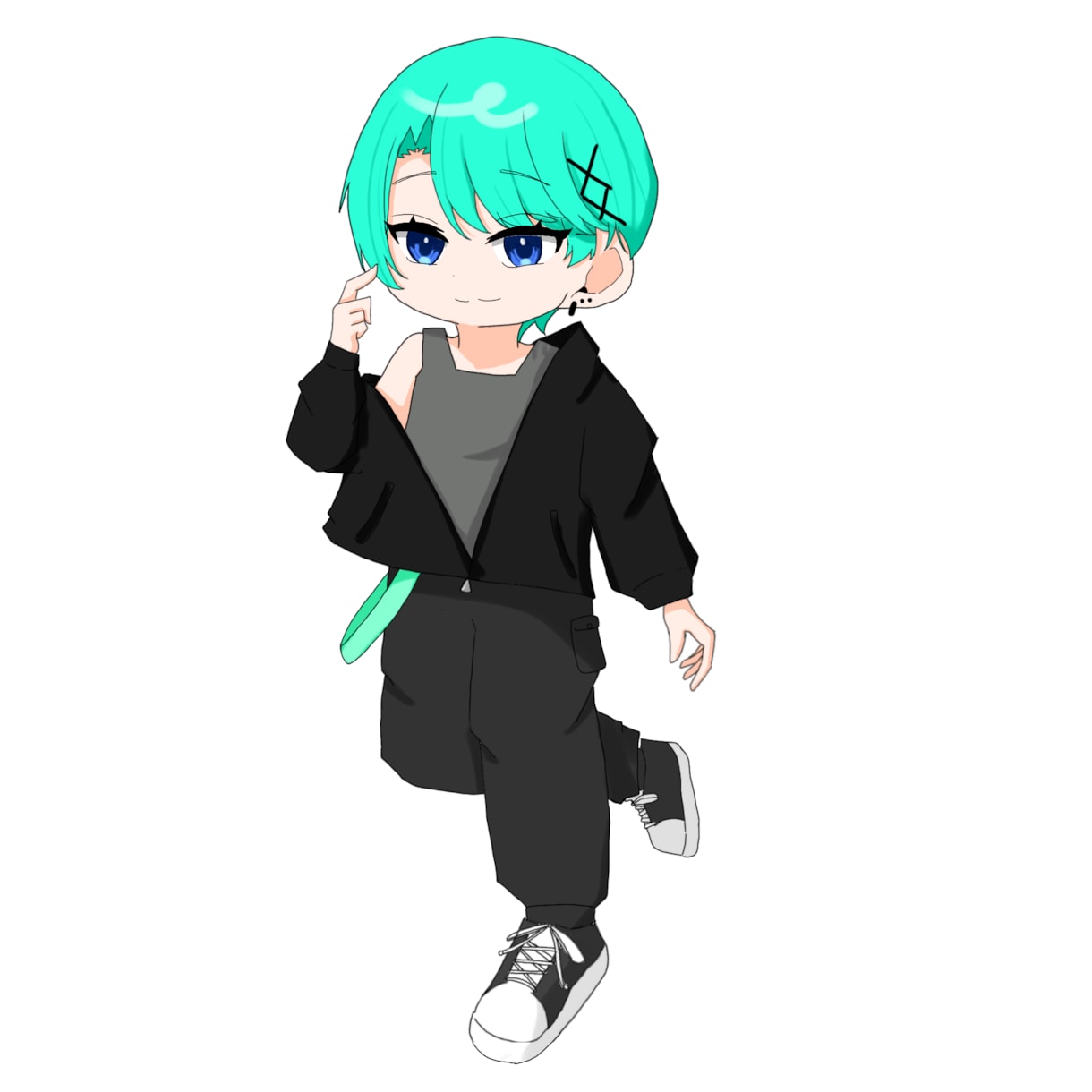 かっこかわいいミニキャラ表情差分4種付き描きます 表情差分が無料で4種！動画作成やグッズに使いやすい！ イメージ1