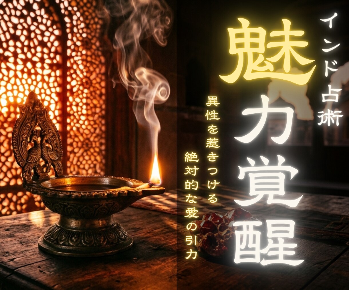 片思いが好転　引き寄せモテ体質へ導きます 秘伝のインド密教呪術で愛されオーラへ。潜在魅力を開花する占い イメージ1