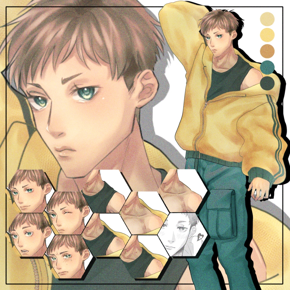 短髪ストリート系男子のキャラを販売します TRPG・ゲームに使いやすい、短髪ストリート男子 イメージ1