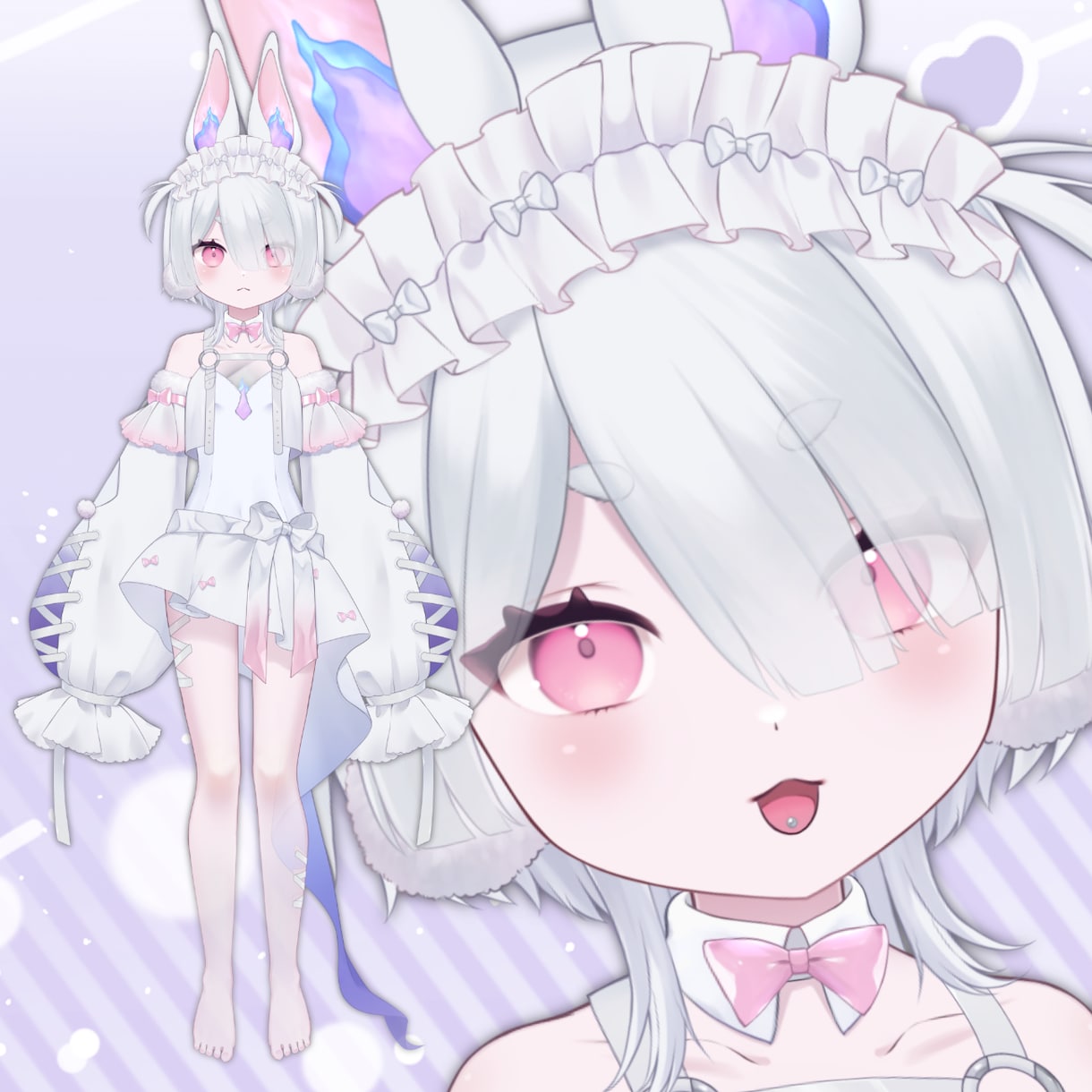 かわいくキレイなLive2D用イラスト描きます 現役セルフ受肉Vtuberがお仕立てします！ イメージ1