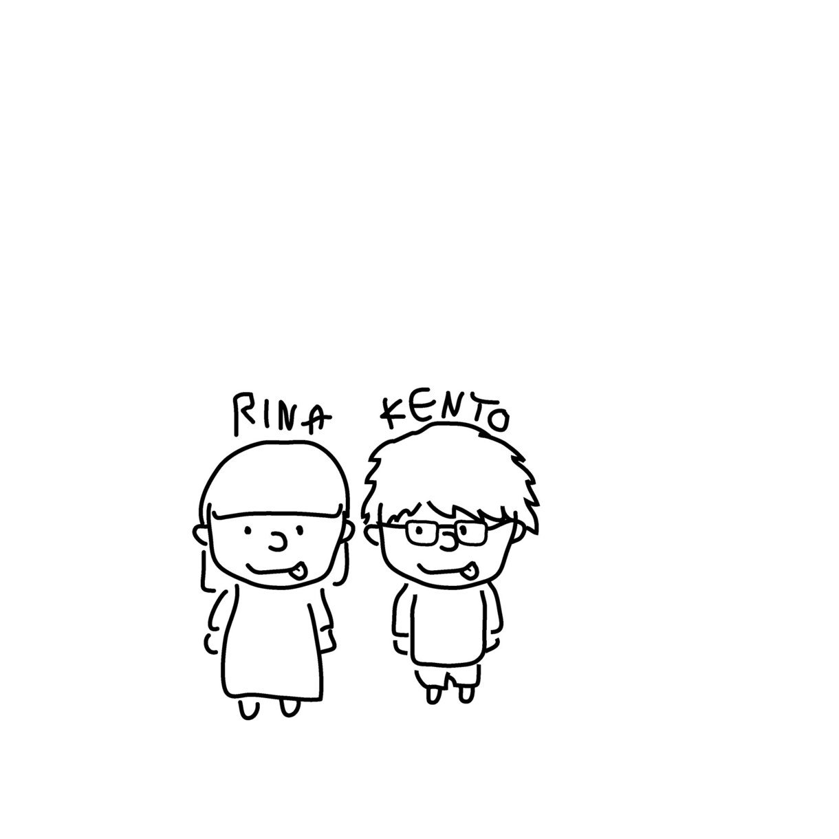 超ゆるい似顔絵イラスト描きます お写真をもとに、超ゆるいイラストのデータをお渡しします。 イメージ2