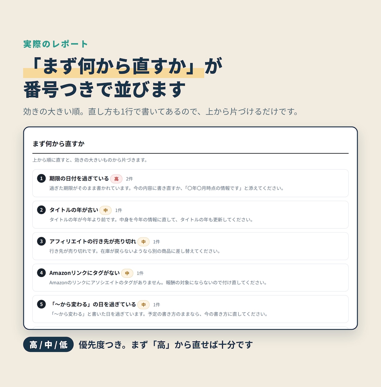 ブログの古い情報とリンク切れを外から診断しますます ログイン情報は不要。診断ツールもお渡しします イメージ2