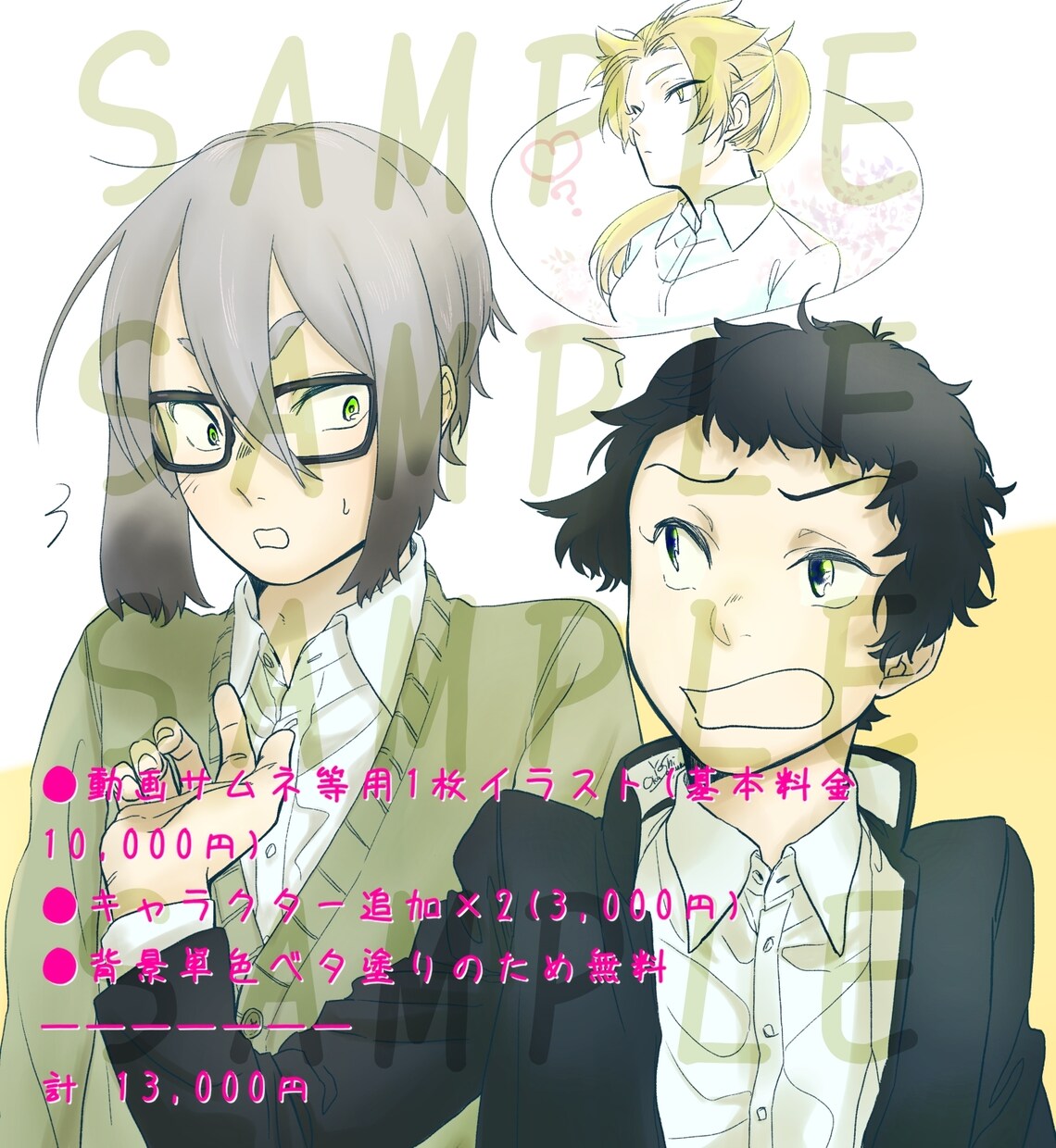 おじさんキャラのアイコン描きます かっこいいおじさんのSNSアイコンが欲しい方へ イメージ9