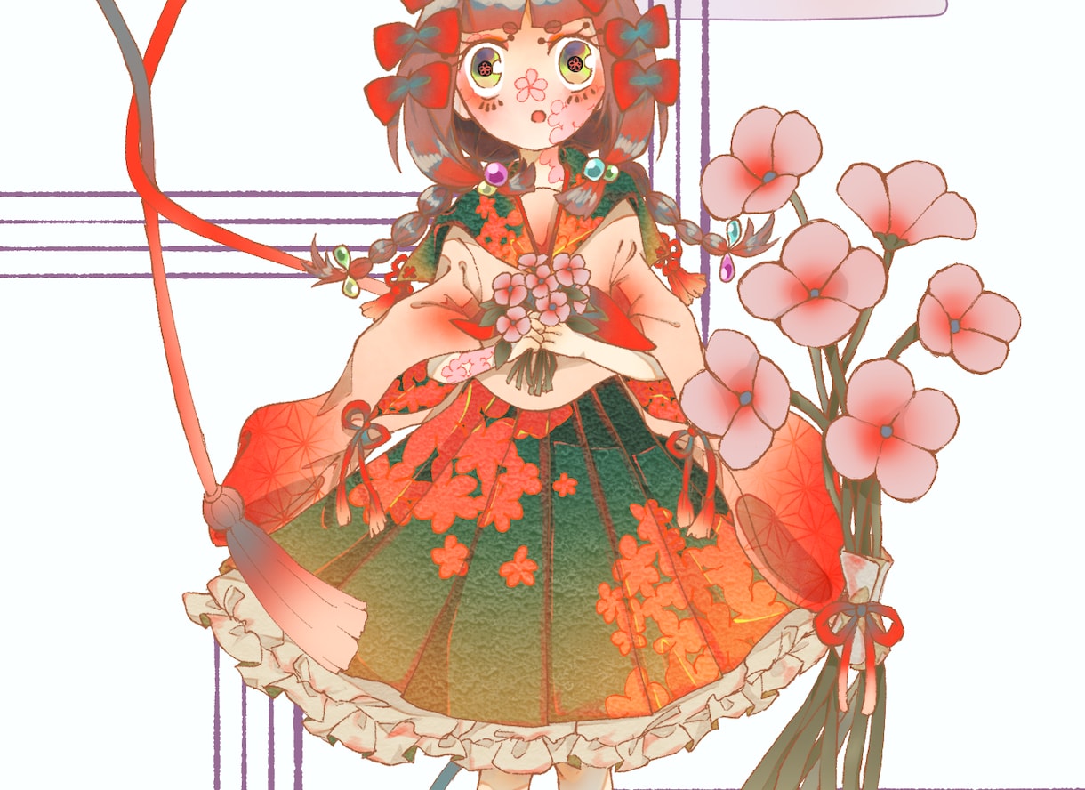 少年・少女の立ち絵描きます 着物、ドレス、スチームパンク…様々な衣装に対応可 イメージ1