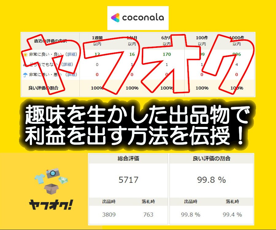 ヤフオクで月４～５万円利益を出す方法を伝授します 趣味・マニアックな知識・目利き・せどりではない・休日隙間時間 イメージ1
