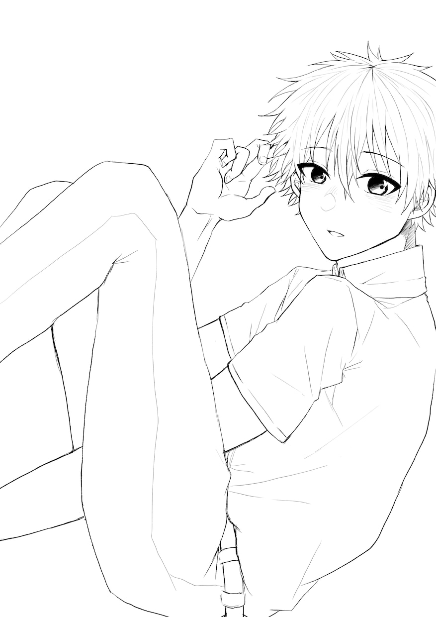 イラストの線画を代行いたします 線画が苦手な方や線画のみ描いて欲しいという方におすすめです イメージ4