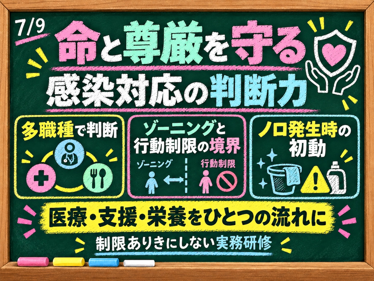 現役施設管理職が感染症・食中毒研修一式を提供します 動画9本と実践フローで初動・連携・記録まで整えます イメージ7