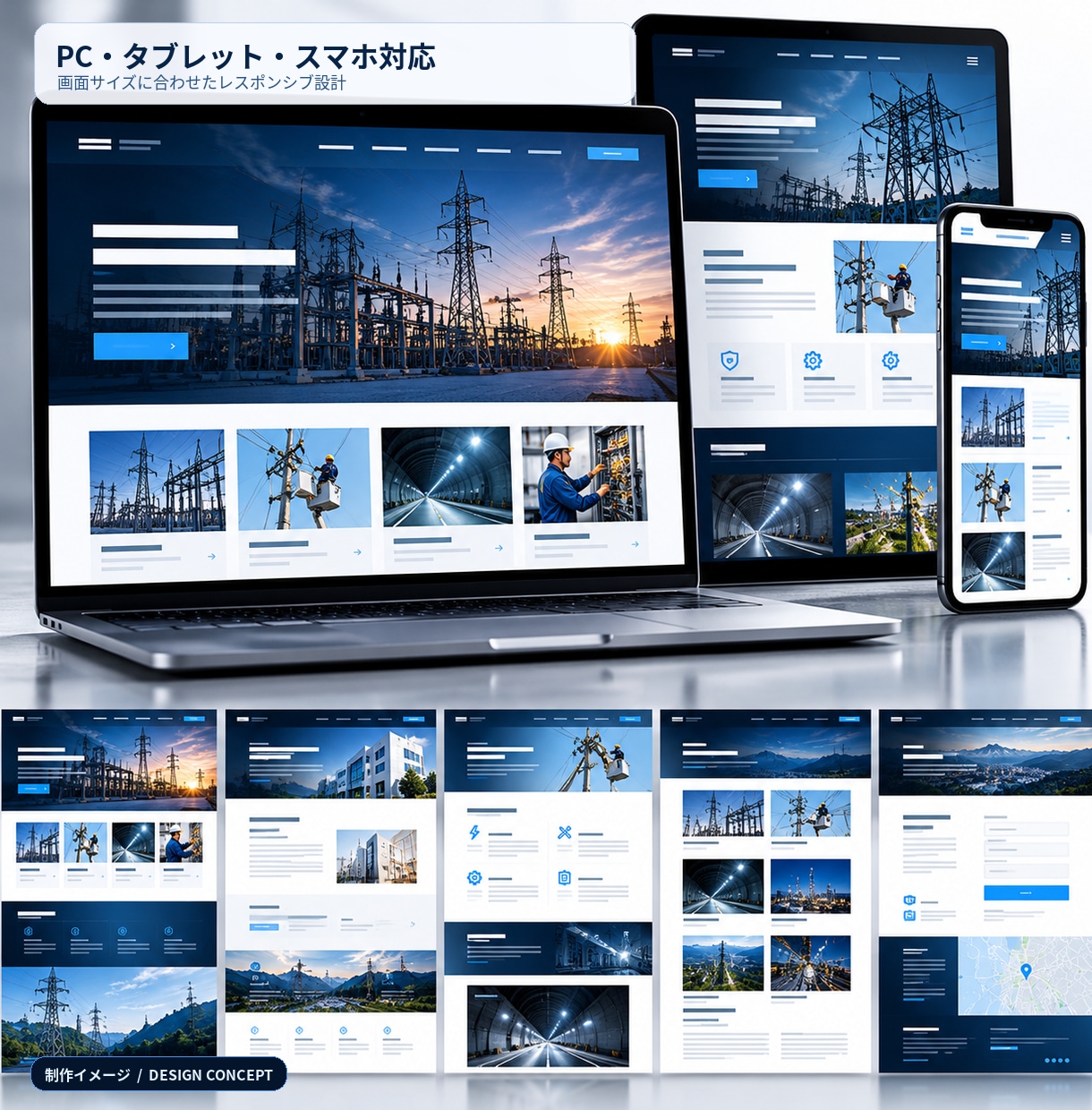 企業・店舗向けホームページを制作します スマホ対応・見やすいデザインで魅力が伝わるWebサイト イメージ4