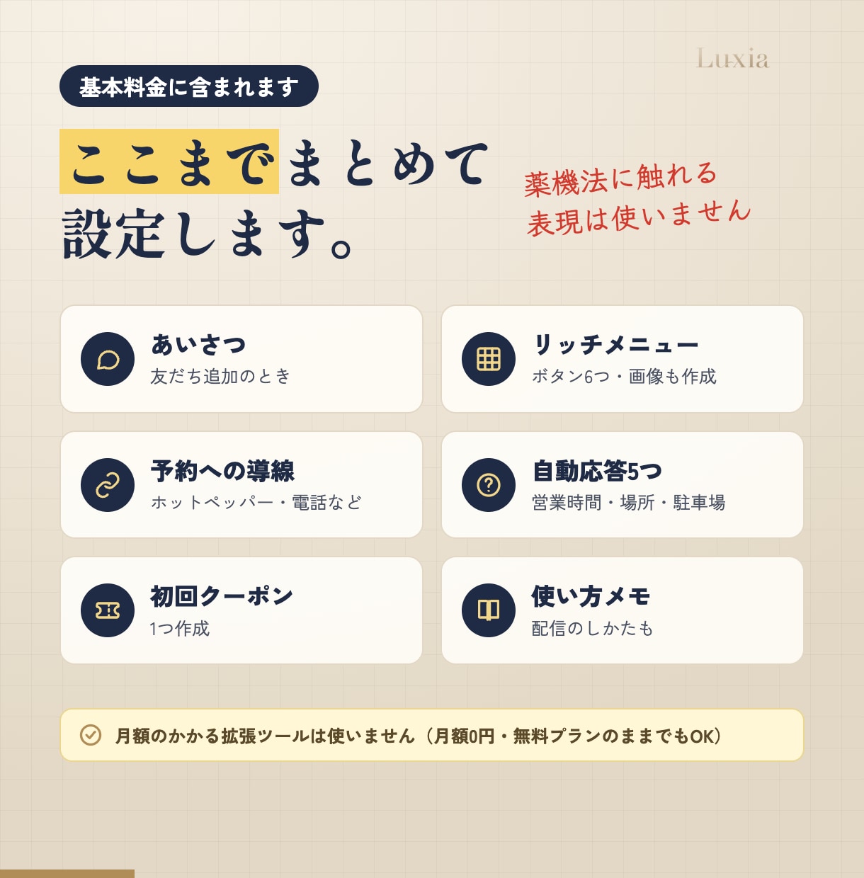 サロンのLINE公式アカウントを丸ごと設定します 【先着3名5,000円】画像込み・月額0円・予約導線まで イメージ2
