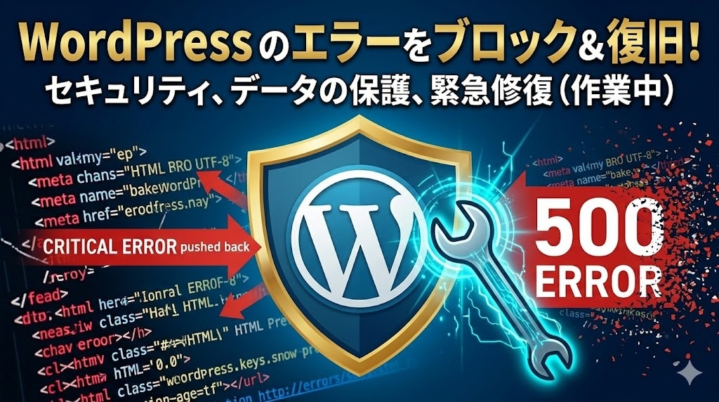 WordPress不具合修正対応致します WordPressの突然のエラーや表示不具合を原因調査し対応 イメージ4