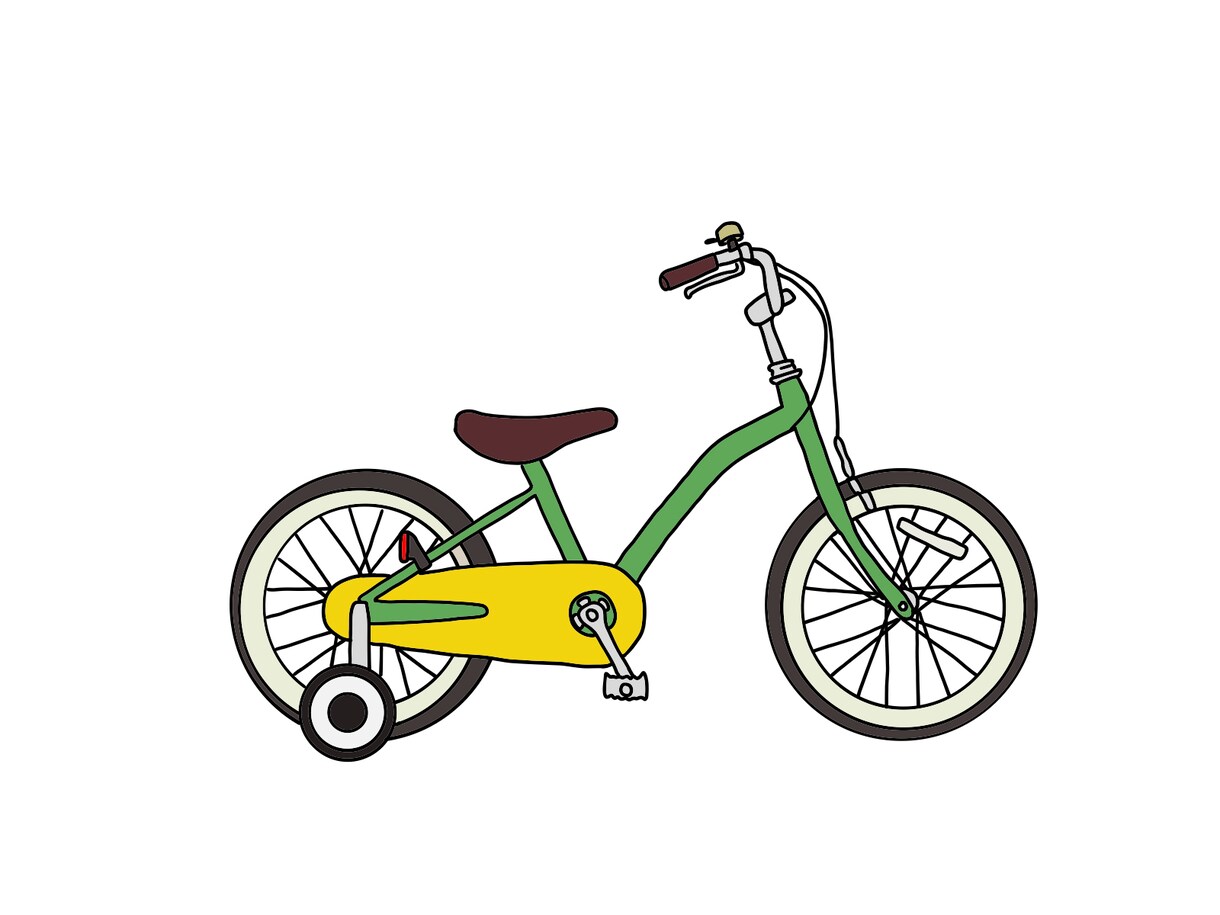 お気に入りの写真を元に自転車の絵をお描きします 優しいタッチのシンプル自転車ゆるイラスト イメージ4