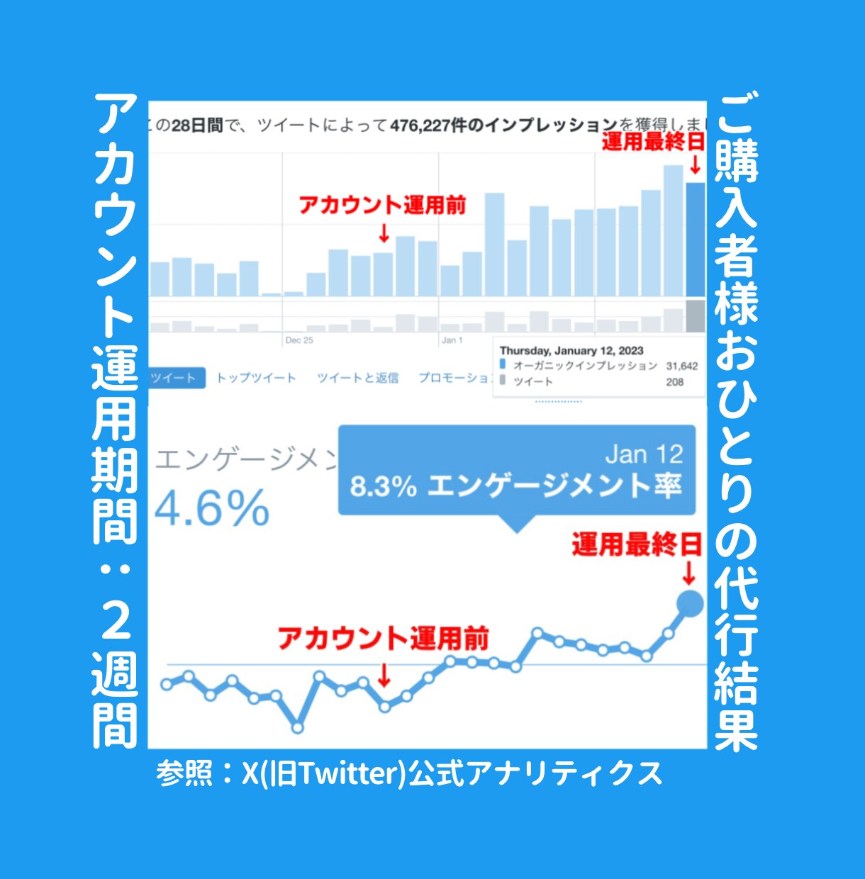 VTuber専用！プロがTwitterを運用します お試しで１日～ご利用◎Vライバー様も◎専属プロがXを運営！ イメージ4