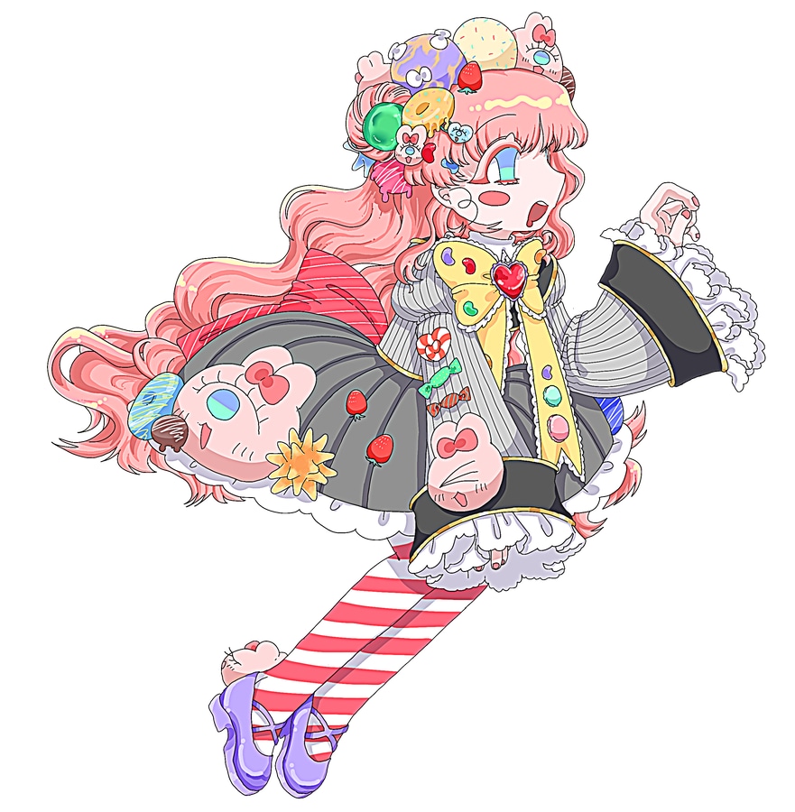 個性強めな立ち絵描けます フリルやレース、細かい個性的な装飾描けます！ イメージ2