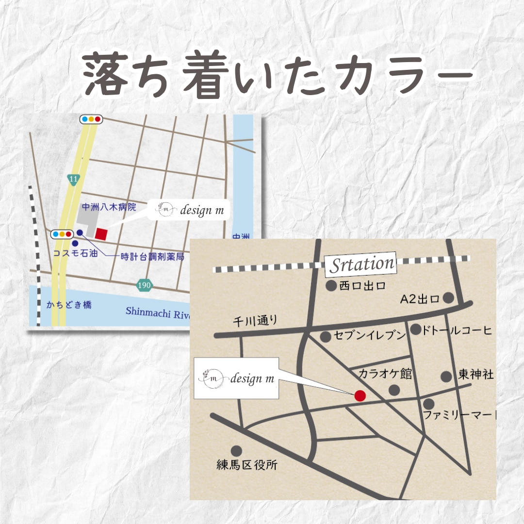 見やすい！簡易マップ作成します AI納品無料！名刺・チラシ・SNSにご利用可能 イメージ3